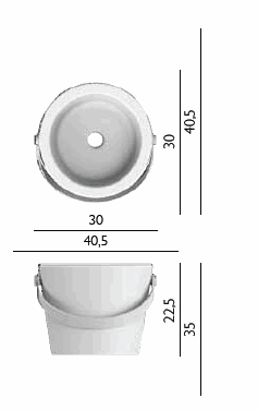 Scarabeo Bucket Bathroom Basins