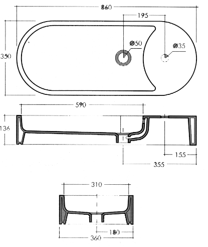 Scarabeo Seventy Bathroom Basins