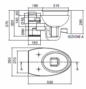 Scarabeo Zefiro Bathroom Toilets