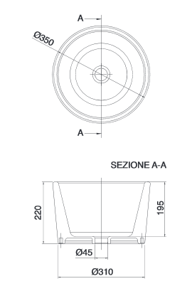 Scarabeo Bucket Bathroom Basins