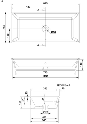 Scarabeo Gaia Undercounter Sinks