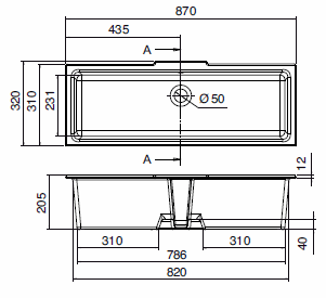 Scarabeo Miky Undercounter Sinks