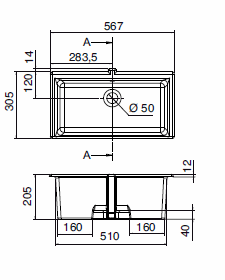 Scarabeo Miky Undercounter Sinks