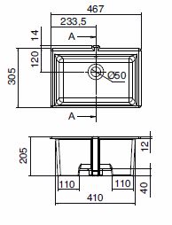 Scarabeo Miky Undercounter Sinks