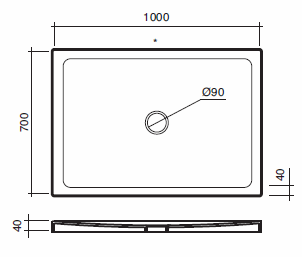 Scarabeo Filo Shower Trays