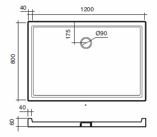 Scarabeo Filo Shower Trays