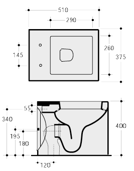 Simas Frozen Bathroom Toilets