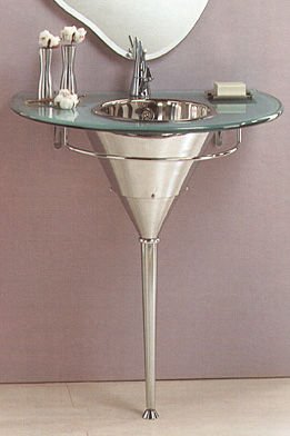 Vetrarte Sinue 41 Stainless Steel Basins