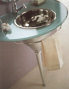 Vetrarte Sinue 41 Stainless Steel Basins