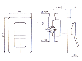 Zucchetti Soft Bathroom Shower Taps