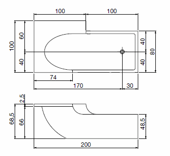 Antonio Lupi Talamo Bathtubs