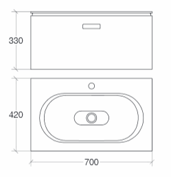 Lineabeta Ciacole Bathroom Vanity Sinks
