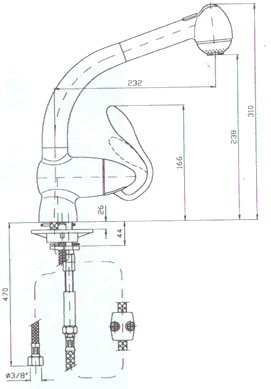 Zucchetti Tholos Kitchen Tap