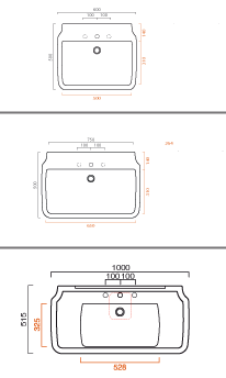 varm Nova Traditional Bathroom Sinks
