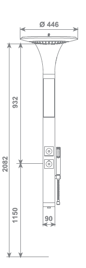 Visentin Girasole Bathroom Shower Panels