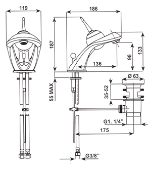 Visentin Free Bathroom Taps