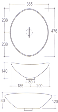 Vitruvit Afya Bathroom Sinks