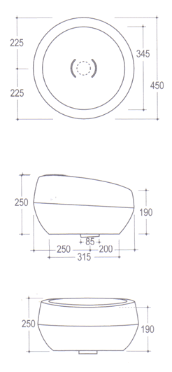 Vitruvit Thabo Countertop Basins