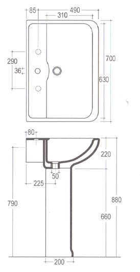 Vitruvit Dorian Bathroom Sinks