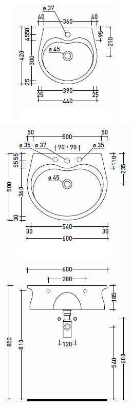 Flaminia Void Bathroom Basins