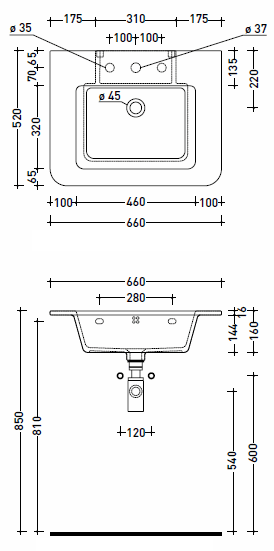 Flaminia Volo Bathroom Basins