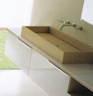 Agape Woodline Wood Basins