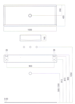 Agape Woodline Wood Basins