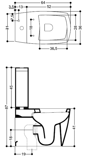 Axa X-Tre Bathroom Toilets