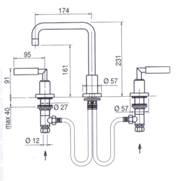 Zazzeri Da-Da Bathroom Taps