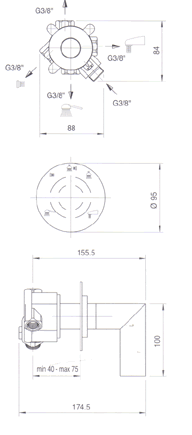 Zazzeri Z-Point Bathroom Showers