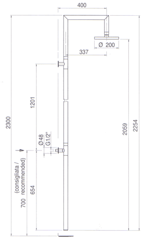 Zazzeri Z-Point Bathroom Showers